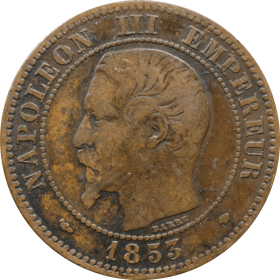 2 centymy 1853 m francja a